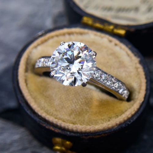 Vintage Zirconia Luxury Stainless Steel Ring